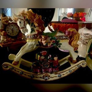 Rocking horse music box